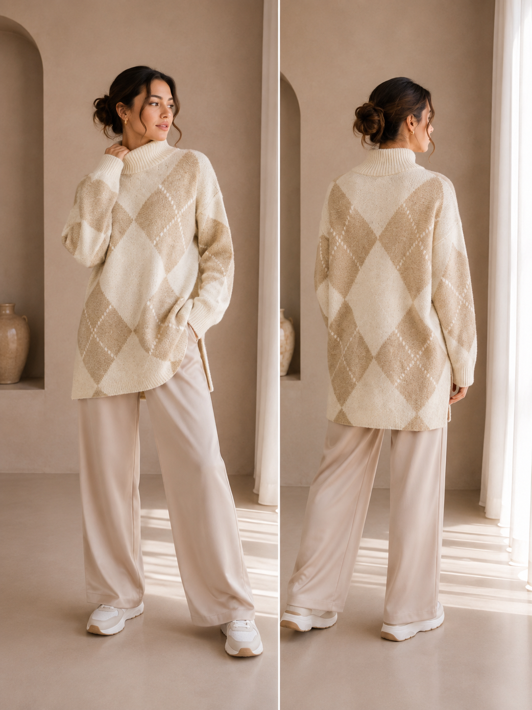 Aveline Argyle Knit