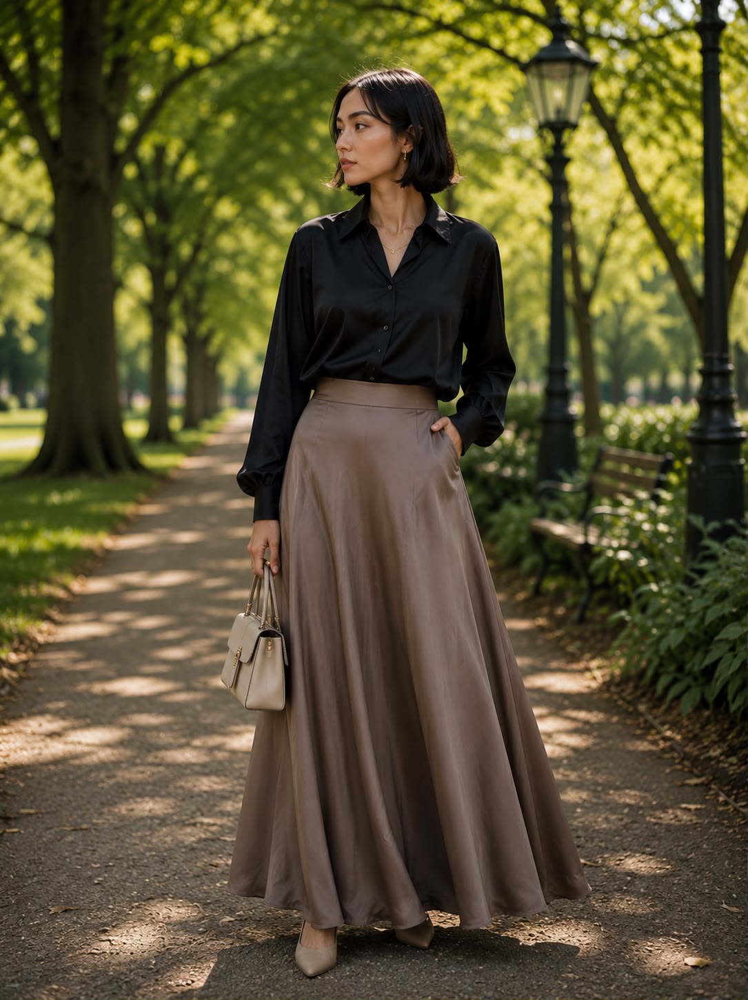 Ayla Satin Rok