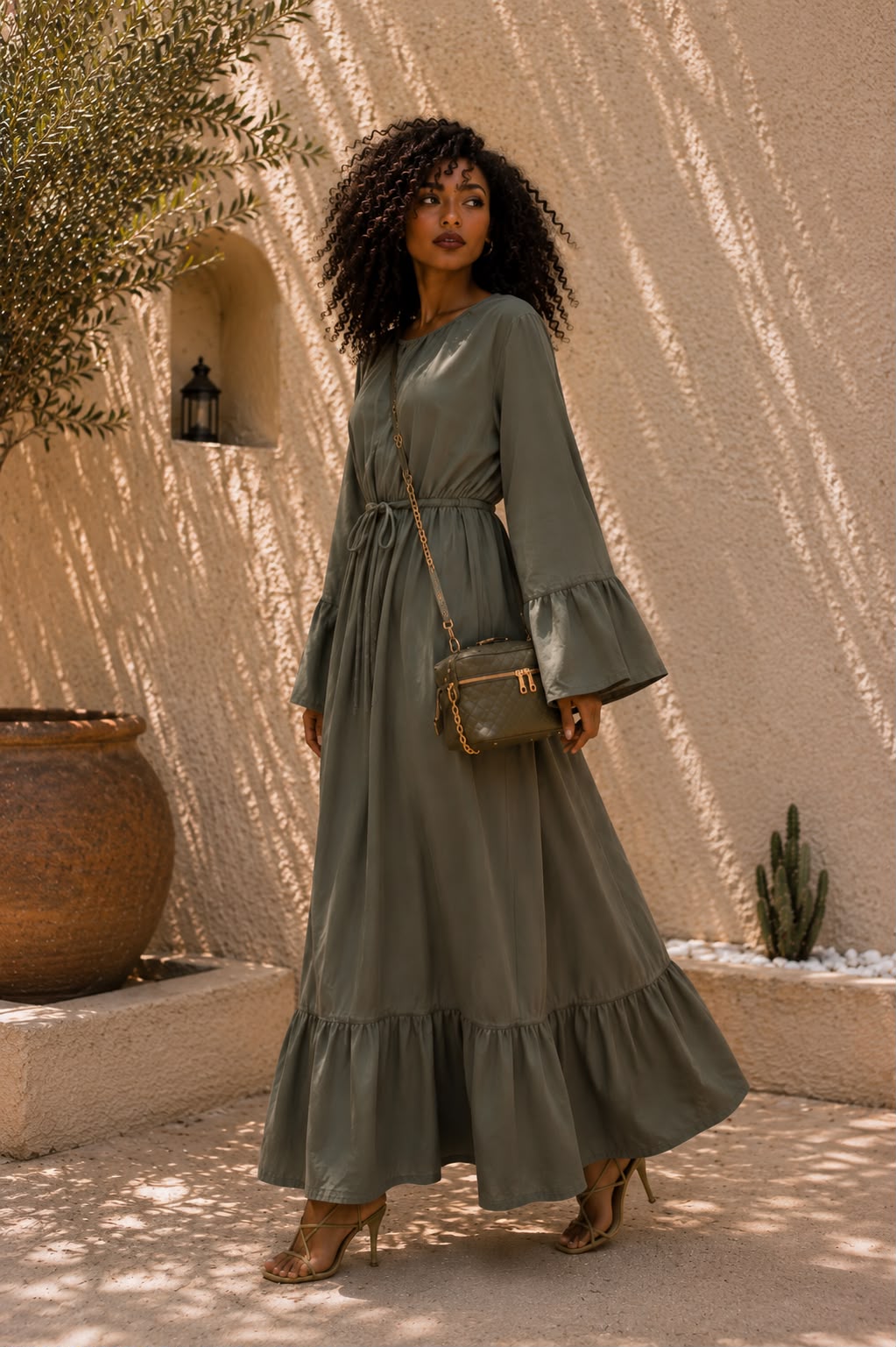 Soraya Jurk met riem