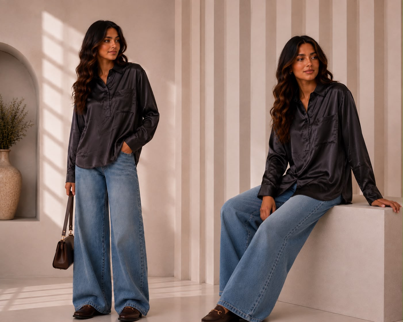 Liyana Satin Blouse